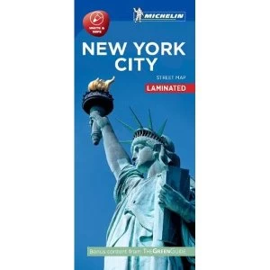 New York - Michelin City Map 9204 Laminated City Plan Sheet map 2016