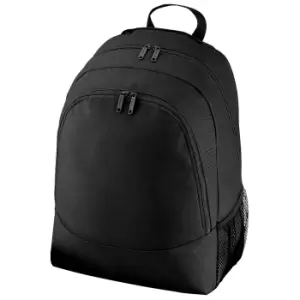 BagBase Plain Universal Backpack / Rucksack Bag (18 Litres) (One Size) (Black)