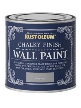 Rust-Oleum Chalky Wall Paint Pitch Grey 125Ml