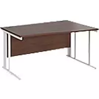 Dams International Wave Desk MCM14WRWHW 1,400 x 725 x 800 - 990 mm