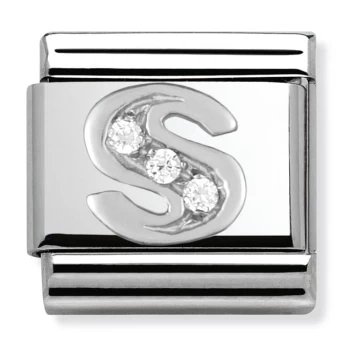 Nomination CLASSIC Silvershine Letter S Charm 330301/19