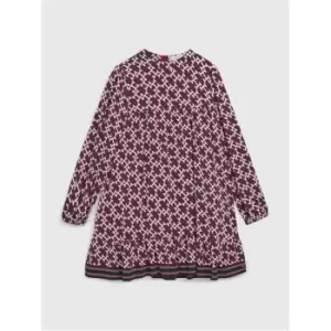 Tommy Hilfiger Monogram Aop Dress L/S - Red