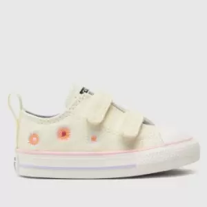 Converse Stone All Star 2v Lo Festival Floral Girls Toddler Trainers