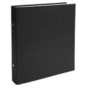 Exacompta Ring Binder 621SE Polypropylene Covered Board A4 25mm 2 ring Black Pack of 20