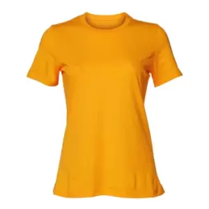 Bella + Canvas Womens/Ladies Jersey Short-Sleeved T-Shirt (L) (Gold)