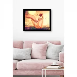 SC0664 Multicolor Decorative Framed MDF Painting