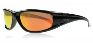 Dirty Dog Banger Sunglasses Shiny Black 53103 65mm