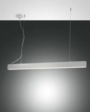 Next LED Integrated Pendant Ceiling Light Light White Glass