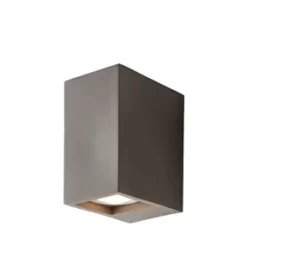 Tor Integrated LED Wall Grey Smooth Cement 2 Light IP20