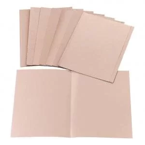 Office Square Cut Folder Recycled 170gsm Foolscap Buff Pack 100 297471