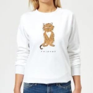 Friends Smelly Cat Womens Sweatshirt - White - S