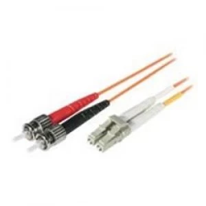 C2G 3m LC/ST LSZH Duplex 62.5/125 Multimode Fibre Patch Cable - Orange