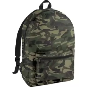 Bagbase Packaway Backpack (One Size) (Jungle Camo/Black) - Jungle Camo/Black