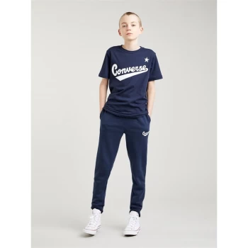 Converse Nova Short Sleeve T Shirt Junior Boys - Blue