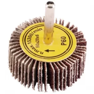 Draper 76452 Abrasive Flap Wheel (50mm x 20mm 60 Grit)