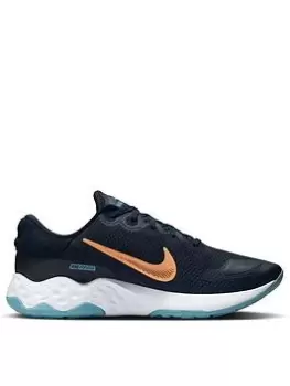 Nike Renew Ride 3, Navy/Orange/White, Size 9, Men