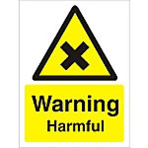 Warning Sign Harmful Plastic 40 x 30 cm