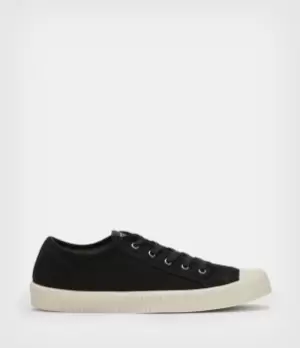 AllSaints Mens Mem Low Top Trainers, Black, Size: UK 10/US 11/EU 44