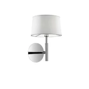 Hilton 1 Light Indoor Wall Light Chrome White, G9