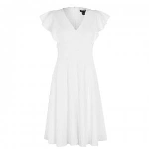 DKNY Fit And Flare Dress - CREAM