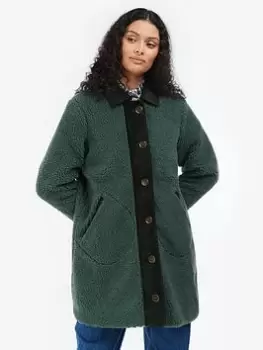 Barbour Colemans Sustainable Fleece Jacket - Green, Size 14, Women