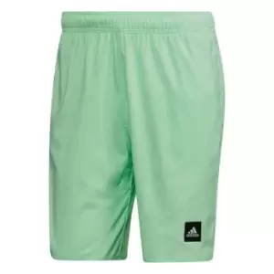 adidas Classic-Length Solid Swim Shorts Mens - Beam Green