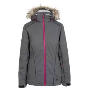 Trespass Womens/Ladies Caitly Hooded Touch Fastening Ski Jacket (XXS) (Carbon)