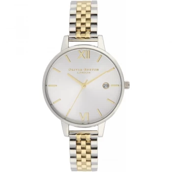 Demi Date Silver & Gold Sunray Watch