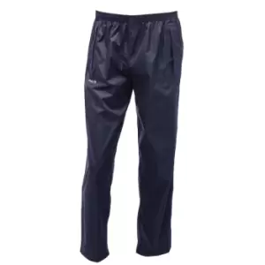 Regatta Mens Pack It Waterproof Overtrousers Navy M - Waist 33-34' (84-86cm)