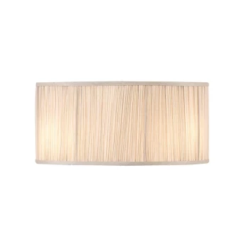 Kemp Beige & Polished Nickel 17" Pleated Shade, E14