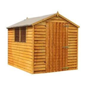 Mercia Overlap Apex Single Door Shed- 8 x 6ft