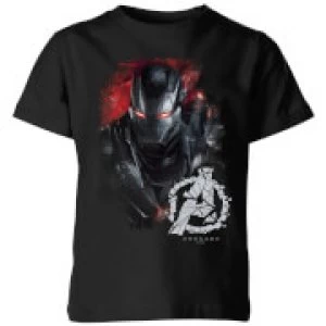 Avengers Endgame War Machine Brushed Kids T-Shirt - Black - 5-6 Years