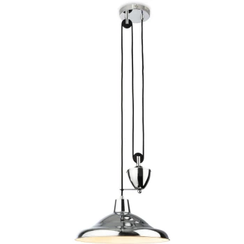 Firstlight - Suffolk Rise & Fall Pendant Light Chrome