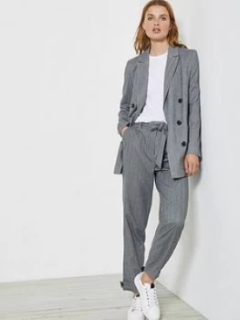 Mint Velvet Herringbone Sports Pant - Grey, Size 18, Women