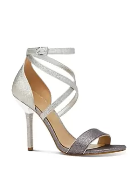 Michael Kors Womens Astrid Two Tone Stiletto Sandals