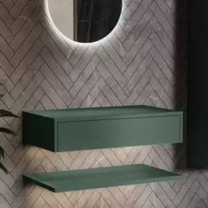 800mm Green Wall Hung Countertop Basin Shelf - Lugo