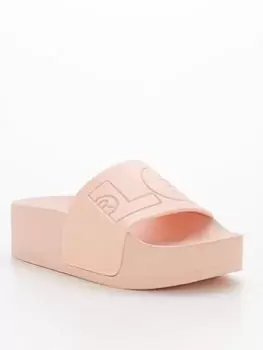 Levis June Bold Chunky Sliders - Pink, Size 37, Women