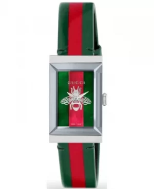 Gucci G-Frame Green and Red Womens Watch YA147408 YA147408