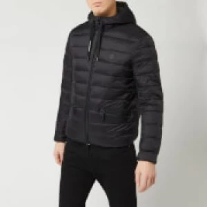 Armani Exchange Padded Down Hooded Jacket Black Size L Men