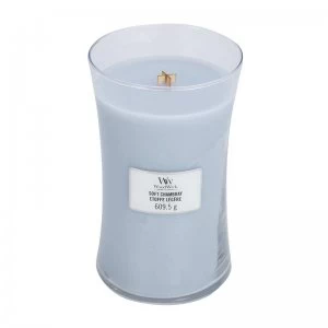 WoodWick Soft Chambray Large Jar Candle 609.5g