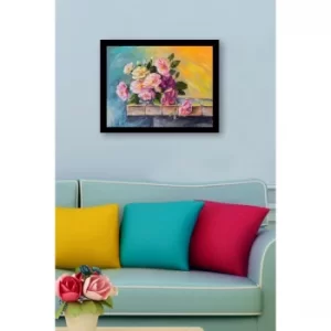 SC0913 Multicolor Decorative Framed MDF Painting