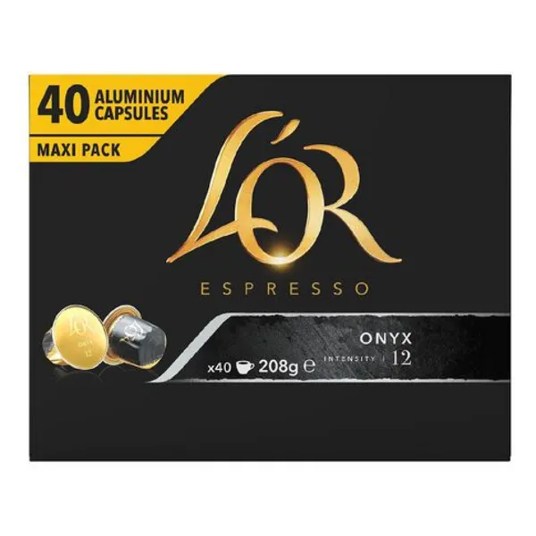 L'OR Onyx Espresso Coffee 40 Capsules