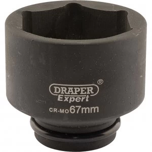 Draper Expert 3/4" Drive Hexagon Impact Socket Metric 3/4" 67mm