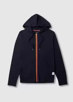 Paul Smith Mens Taped Zip Up Hoodie In Black