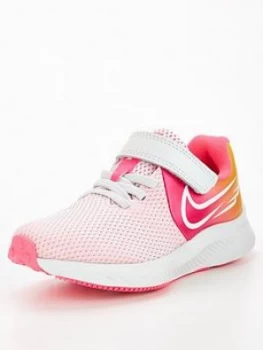 Nike Star Runner 2 Sun Trainer - Pink, Grey, Size 11