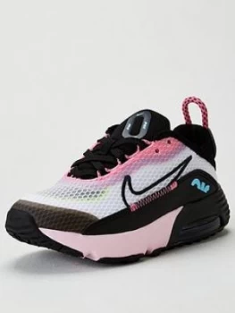 Nike Childrens Air Max 2090 - White Black, White/Black, Size 1