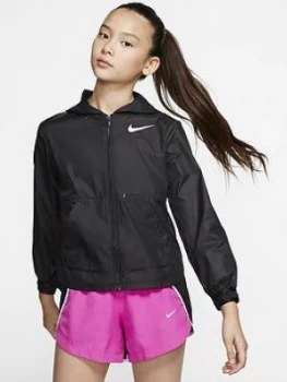 Nike Older Girls Light Training Jacket - Black