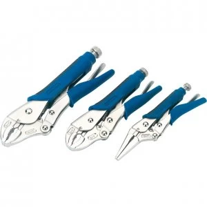 Draper Expert 3 Piece Soft Grip Self Grip Plier Set