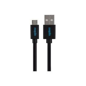 Maplin Premium USB A 2.0 Male to Micro USB B Male Cable 0.75m Black