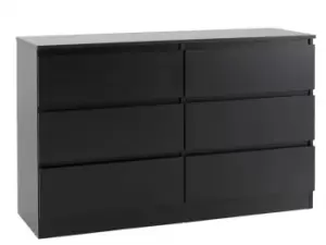 Seconique Malvern Black 33 Drawer Chest of Drawers